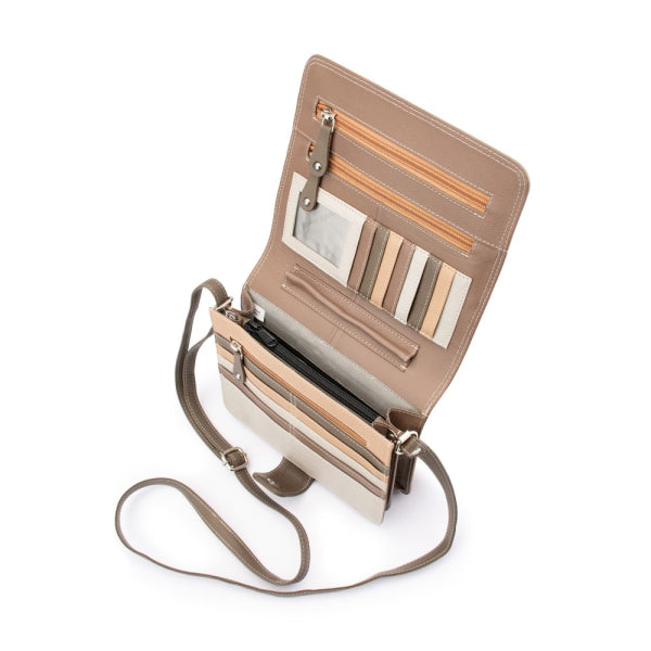 Franco Bonini Handbag 1321 Bone Multi
