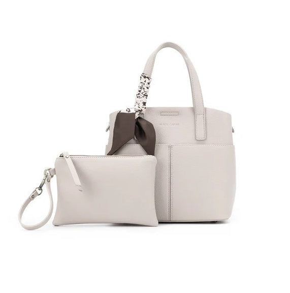 Black Caviar Handbag Amelie Oatmeal