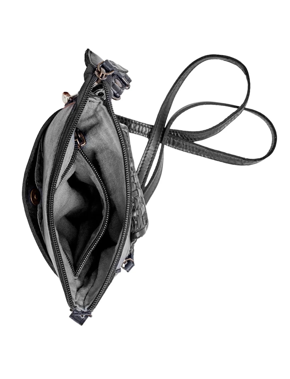 Saddle & Sash Handbag A0016 Black
