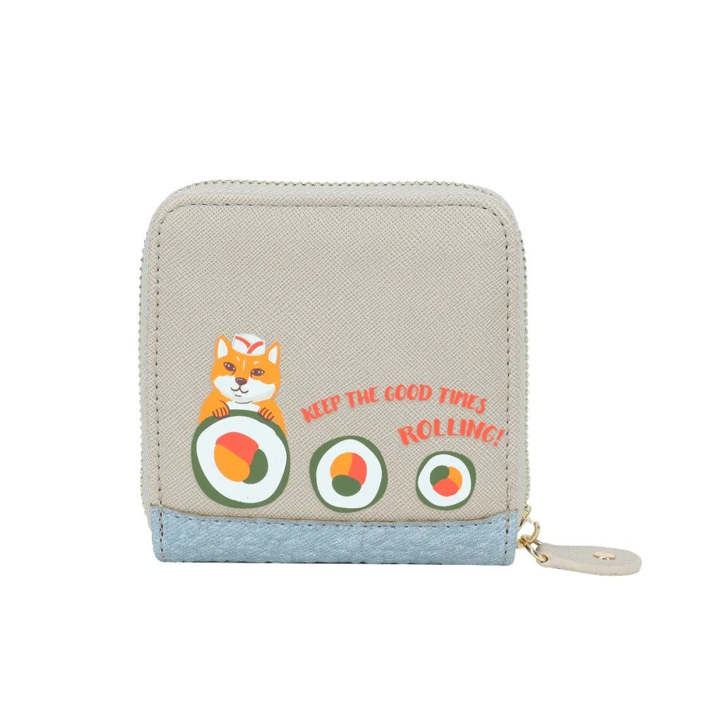 Vendula Sushi Grey Square Wallet