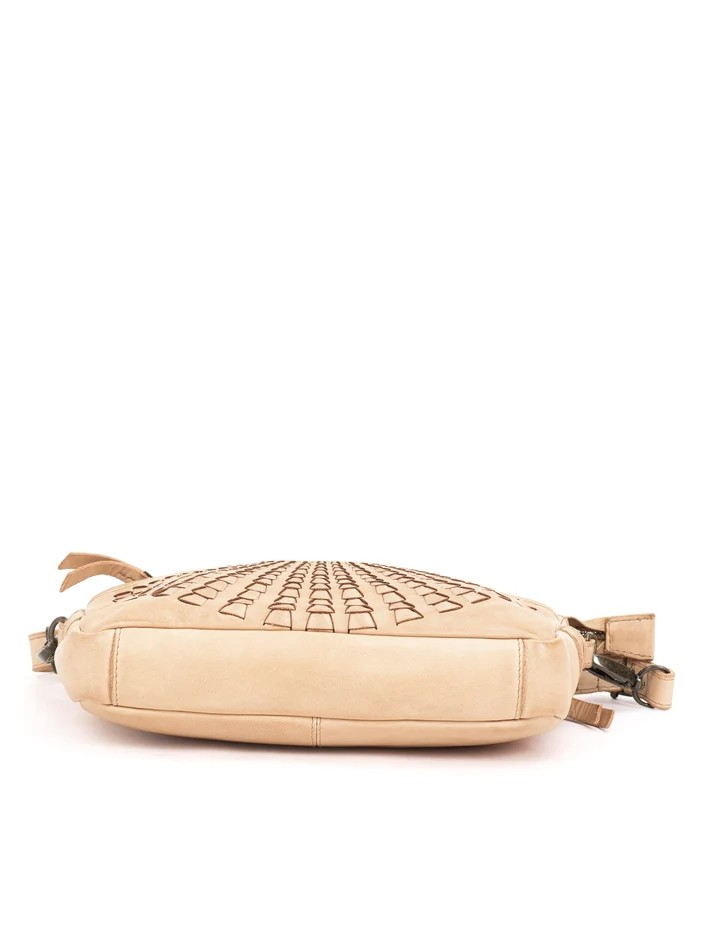 Saddle & Sash Handbag A0030 Taupe
