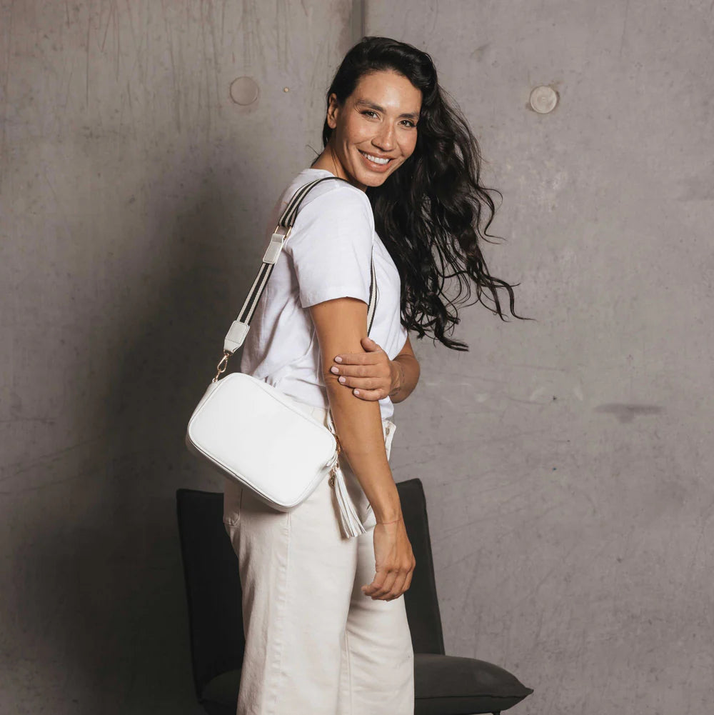 Black Caviar Handbag Indie White