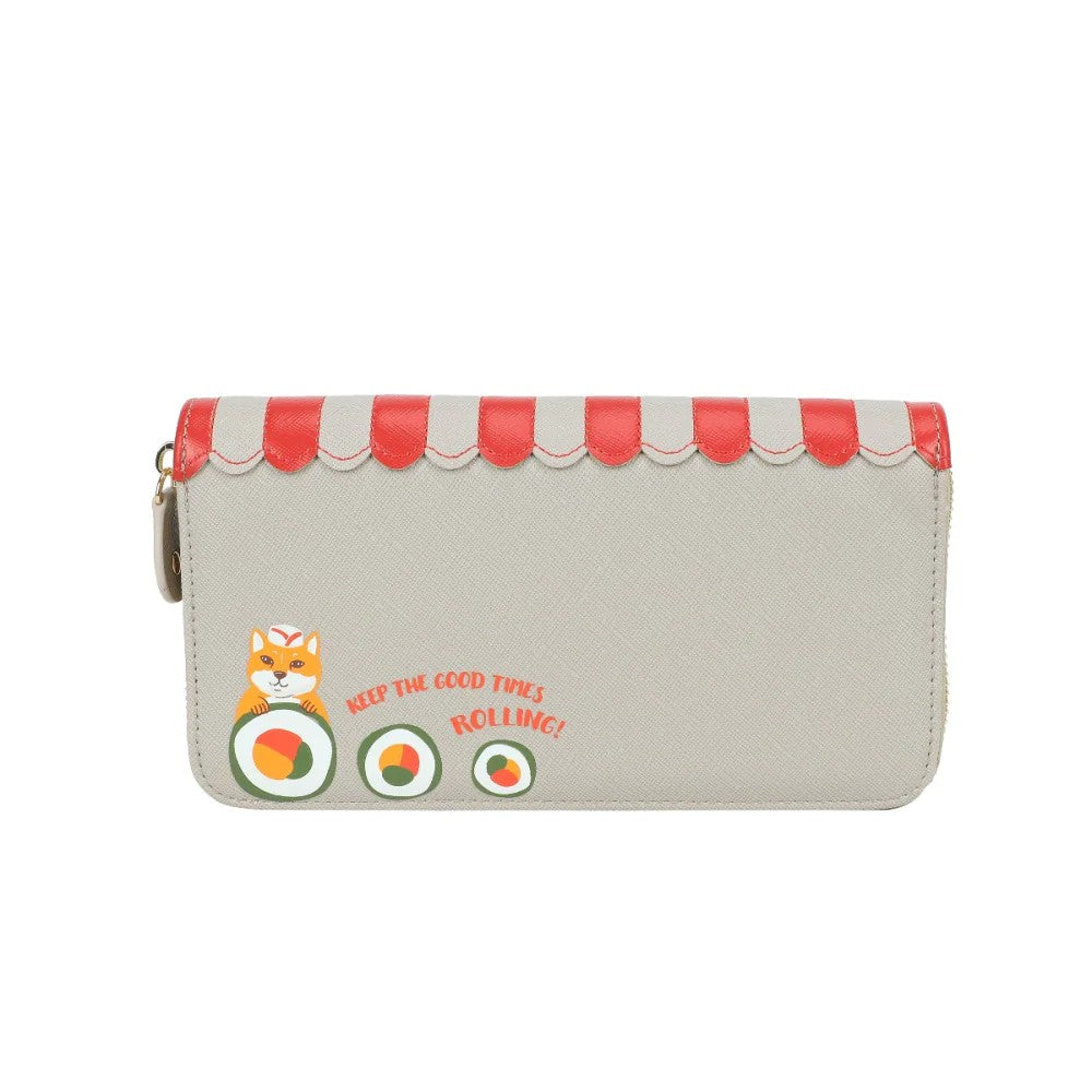 Vendula Sushi Grey Ziparound Wallet L
