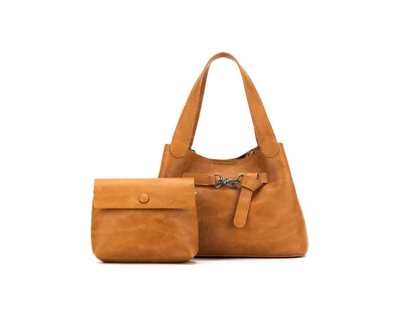 Black Caviar Handbag Brielle Tan