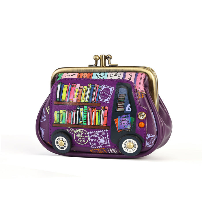 Vendula Travelling Library Bookshop Clipper Coin Purse - Pre Order