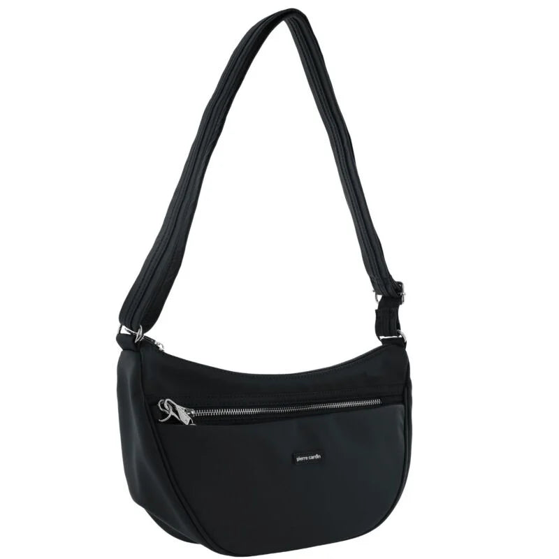 Pierre Cardin Slash-Proof Anti-theft Cross Body Handbag - Black
