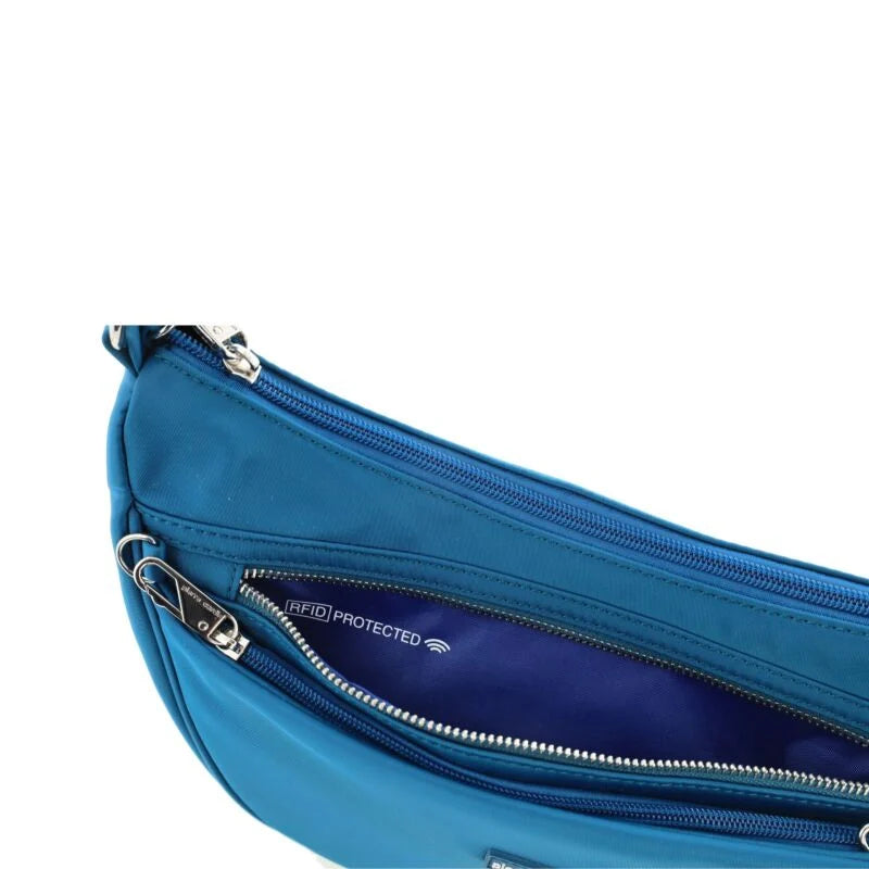 Pierre Cardin Slash-Proof Anti-theft Cross Body Handbag - Turquoise