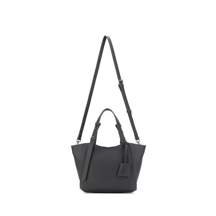 Black Caviar Handbag Mini Lauren Grey