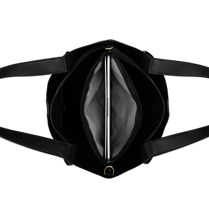 Black Caviar Handbag Sylvie Black