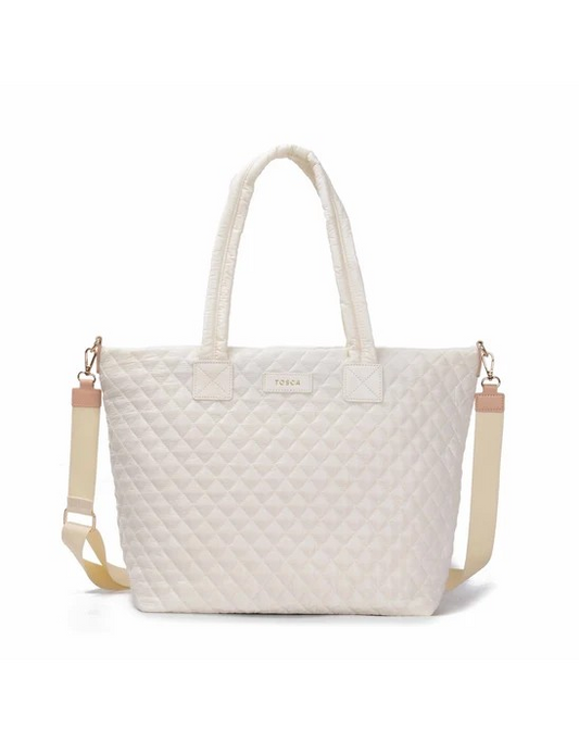 Tosca Metro Duffle Bag MET980 Mushroom Quilted