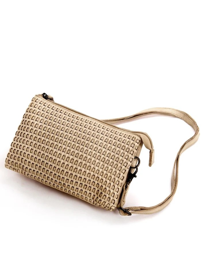 Saddle & Sash Handbag A0040 Taupe