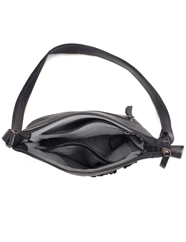 Saddle & Sash Handbag A0032 Black