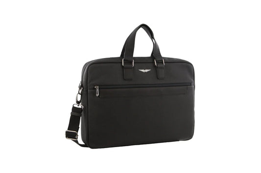 Police Men's Wings 17-Inch Laptop Bag - Black