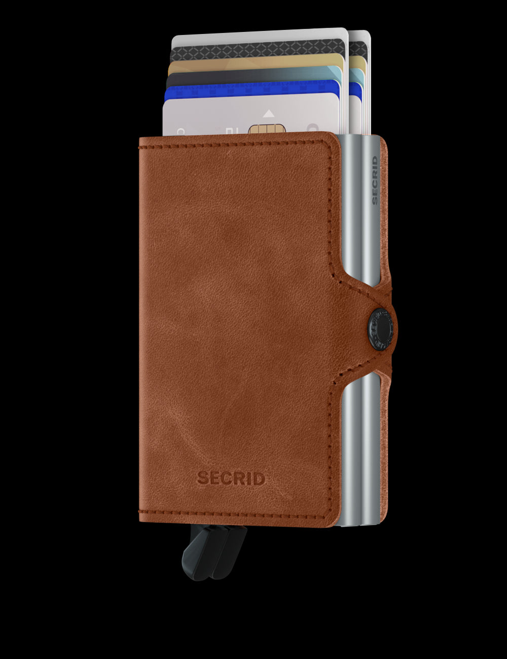 Secrid Twinwallet Vintage Cognac Silver