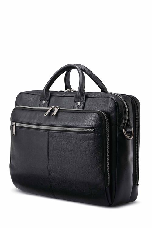 Samsonite Classic Leather Top Loader - Black