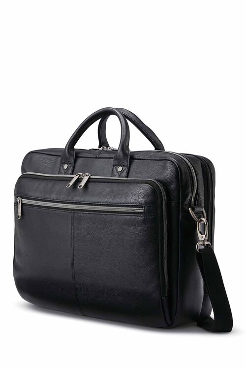 Samsonite Classic Leather Top Loader - Black