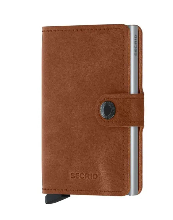 Secrid Miniwallet Vintage Cognac Silver