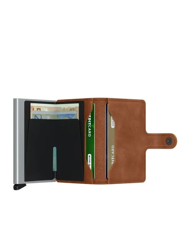 Secrid Miniwallet Vintage Cognac Silver