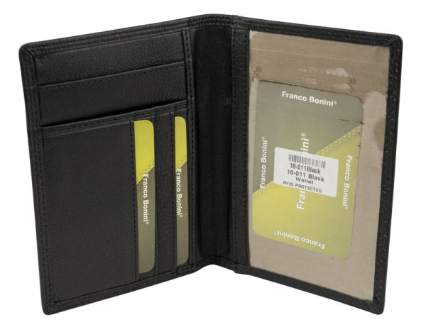 Franco Bonini Passport Wallet 16-011 Black