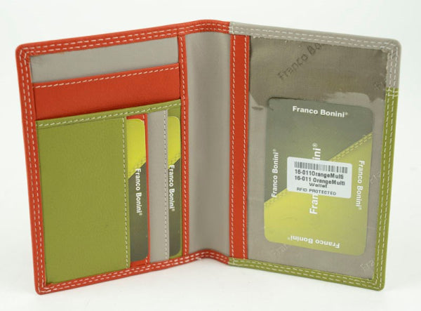 Franco Bonini Passport Wallet 16-011 Orange