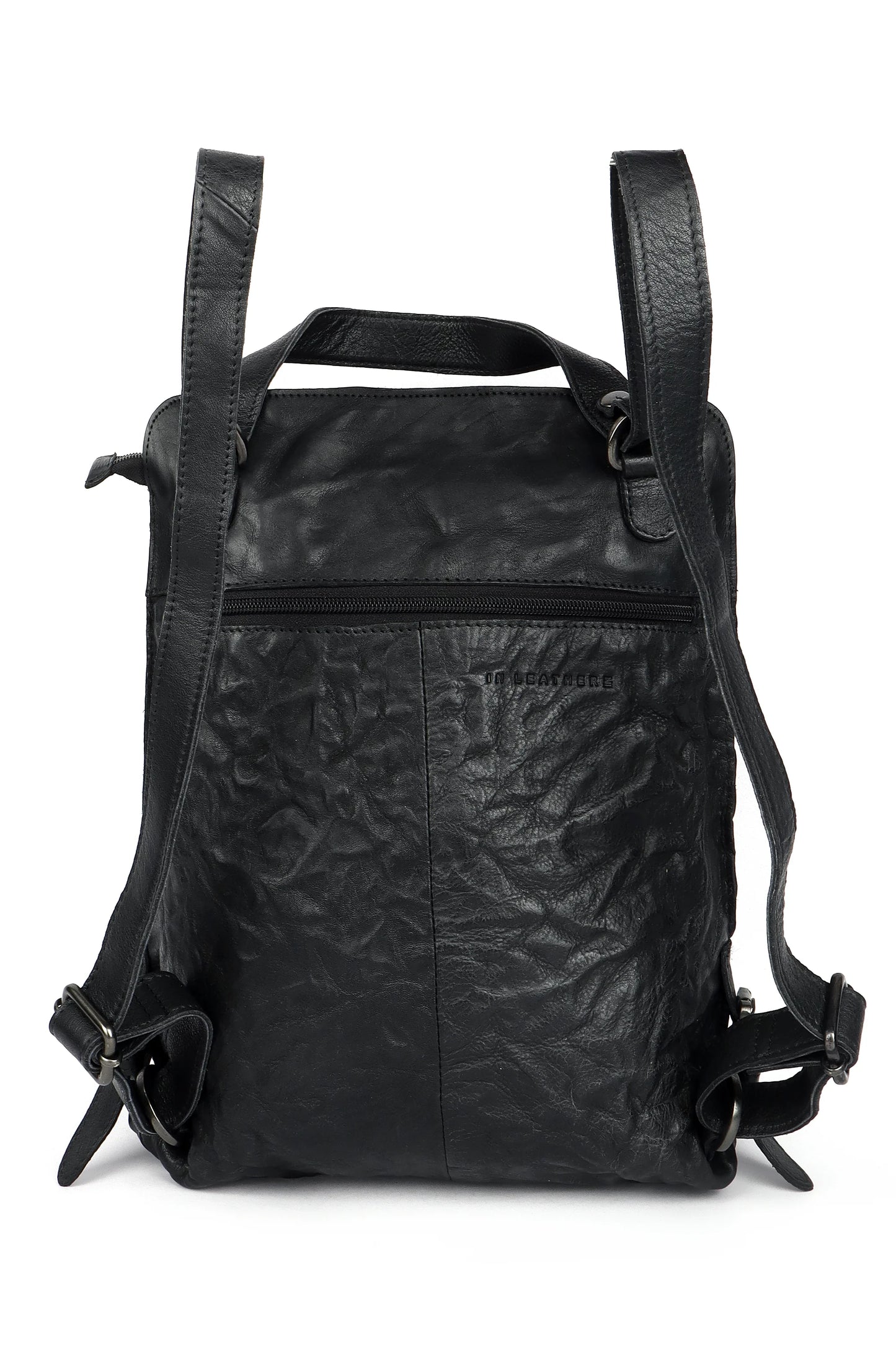 In Leatherz Back Pack - Black