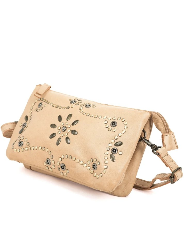 Saddle & Sash Handbag A0034 Taupe