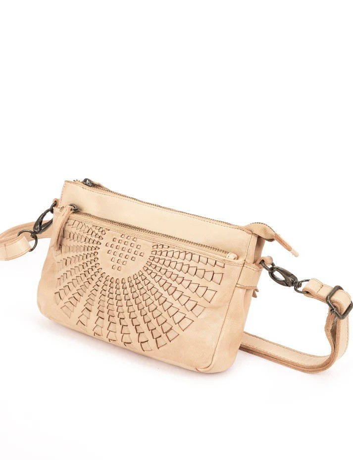 Saddle & Sash Handbag A0030 Taupe