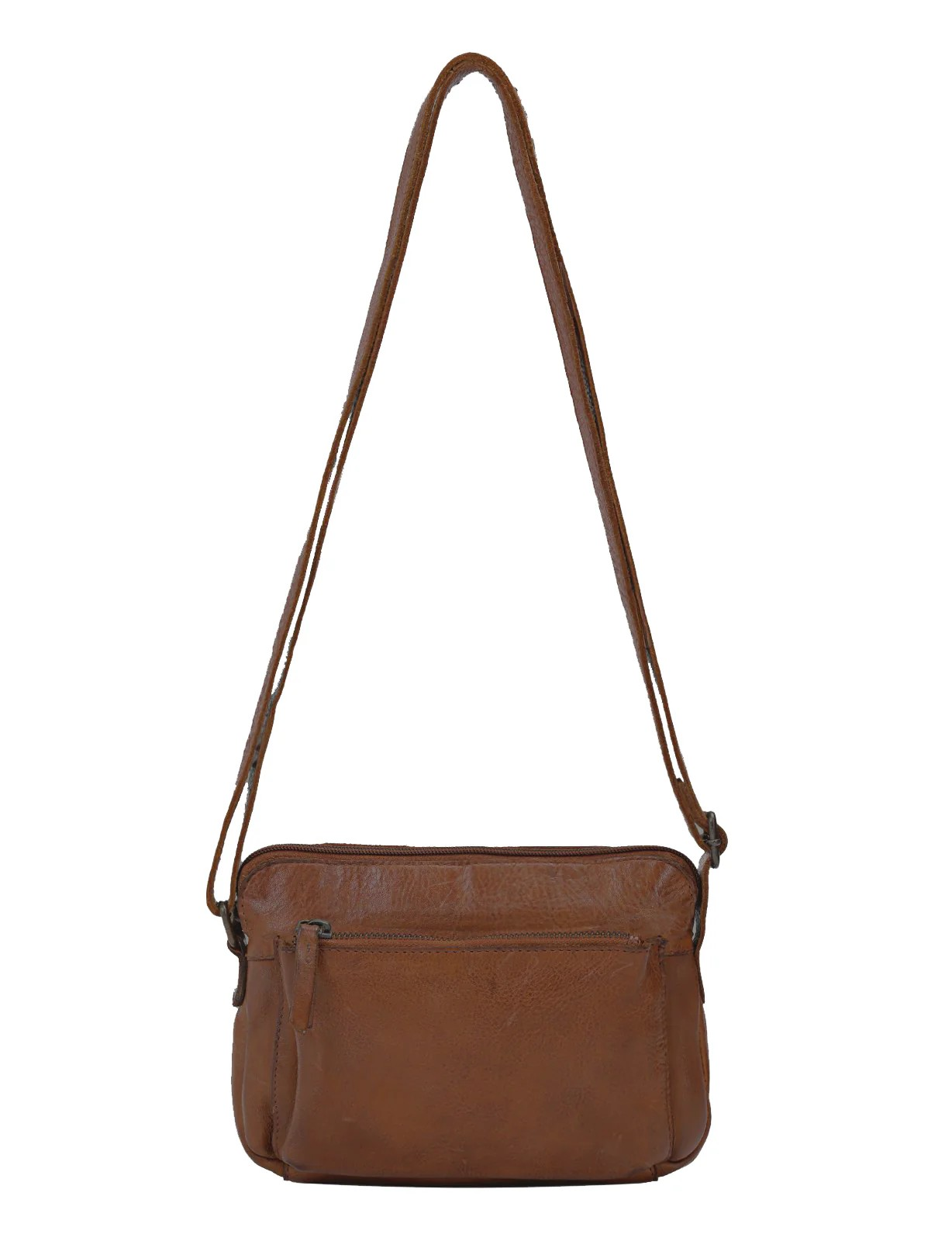Saddle & Sash Handbag A0005 Cognac