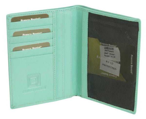 Franco Bonini Passport Wallet 3047 Ocean