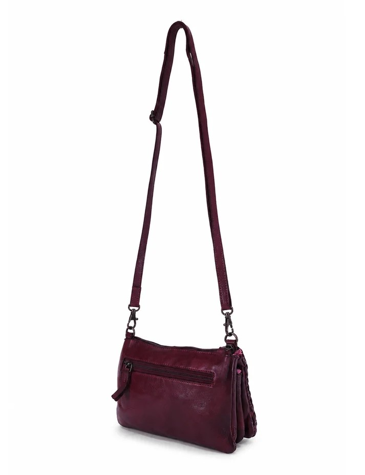 Saddle & Sash Handbag A0040 Purple