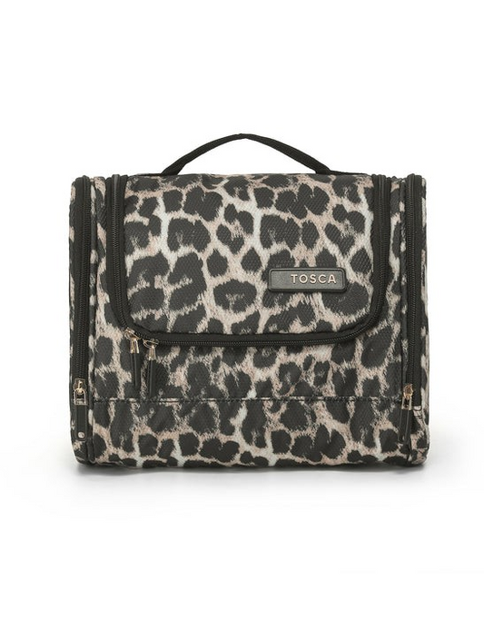 Tosca So Lite Wet Pack toiletry bag in Leopard