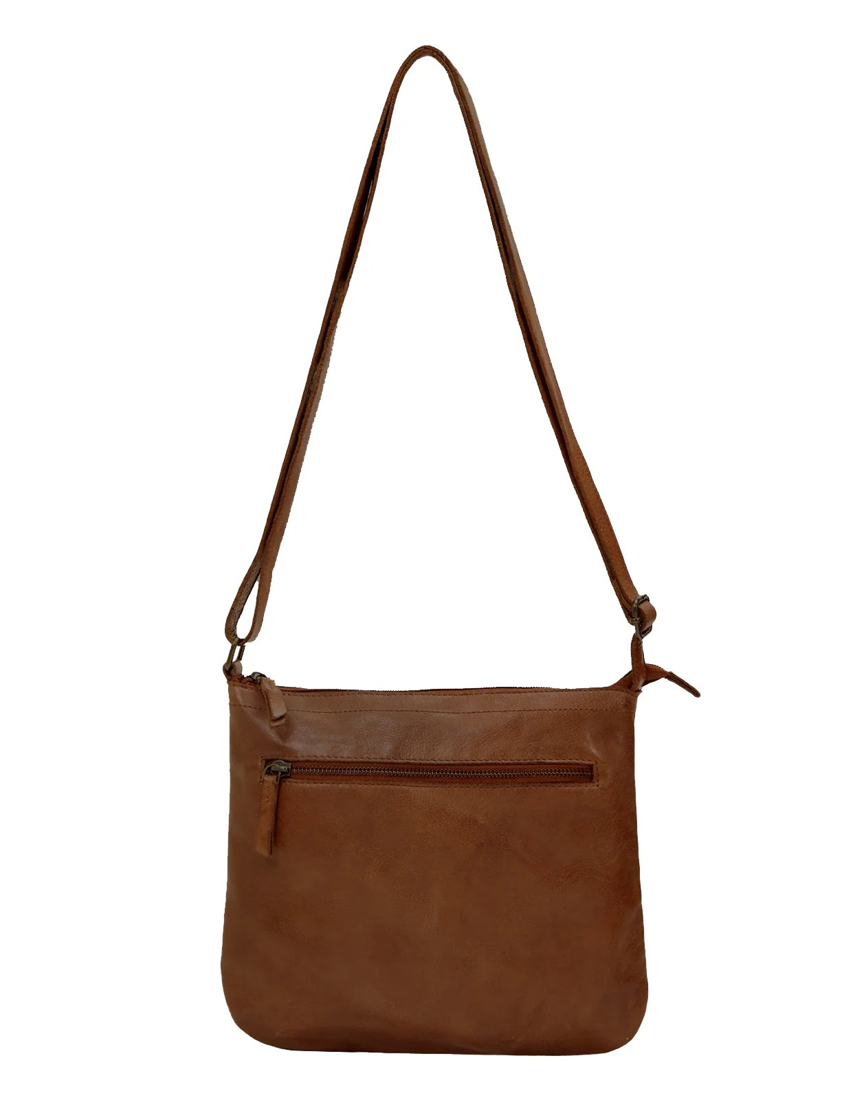 Saddle & Sash Handbag A0007 Cognac