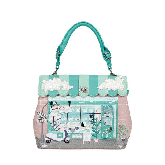 Vendula Bubble Cats Laundromat Grace Bag