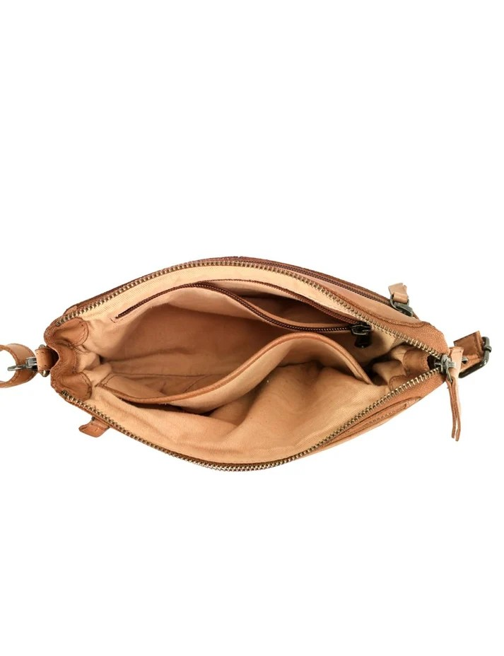 Saddle & Sash Handbag A0038 Tan