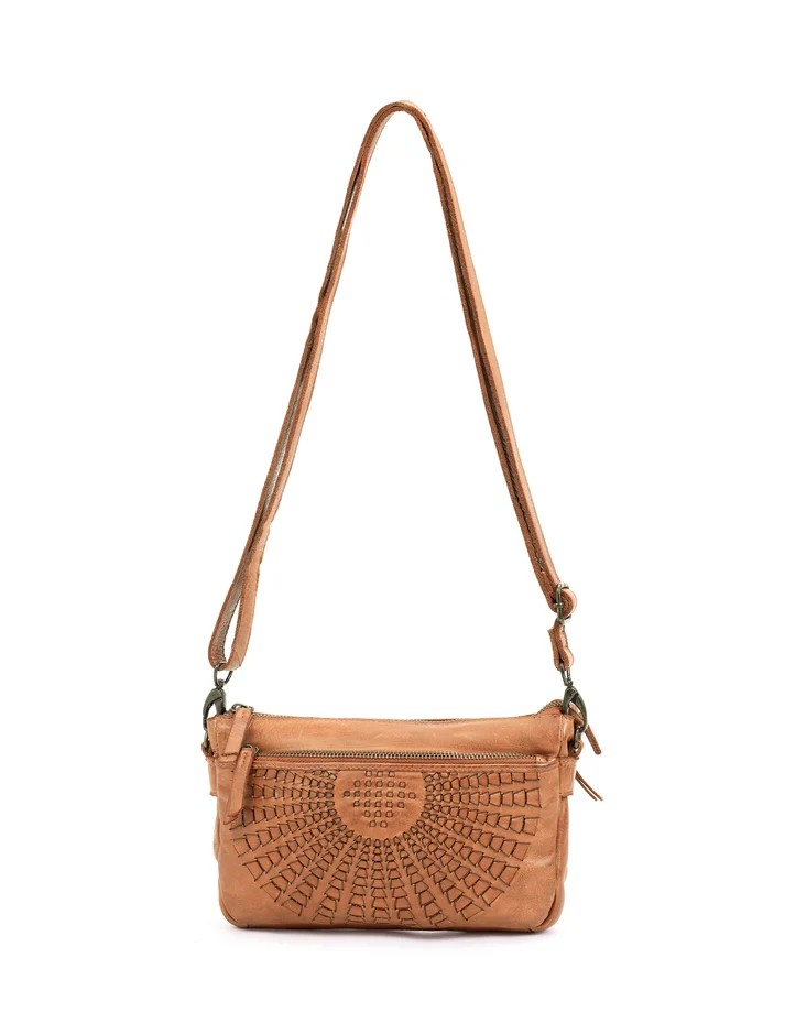 Saddle & Sash Handbag A0030 Tan