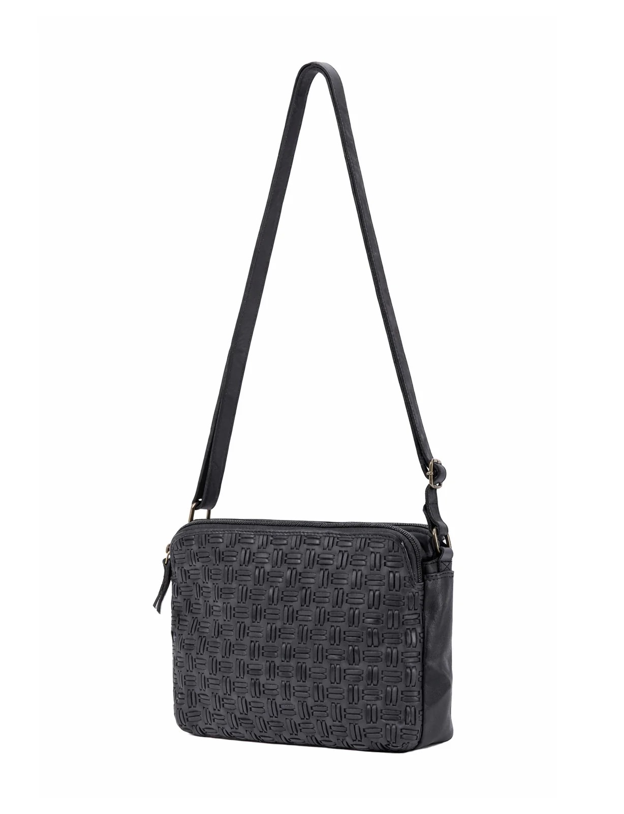 Saddle & Sash Handbag A0019 Black