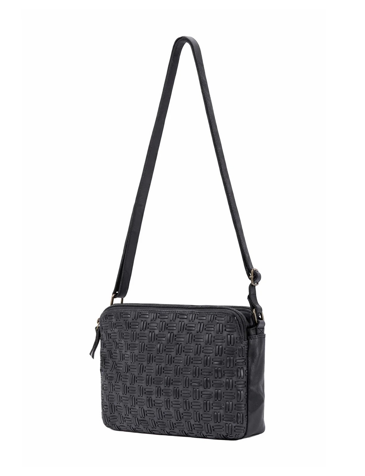 Saddle & Sash Handbag A0019 Black
