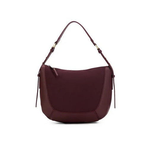 Black Caviar Handbag Fleur Burgandy