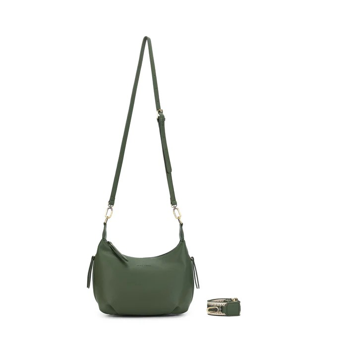 Black Caviar Handbag Carey Dark Olive