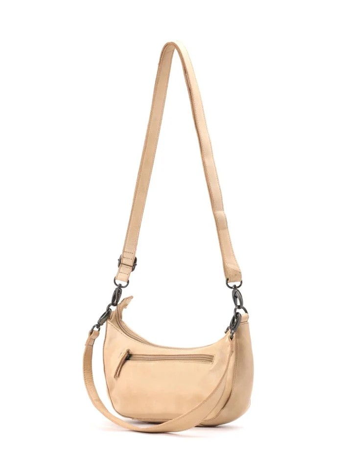 Saddle & Sash Handbag A0037 Taupe