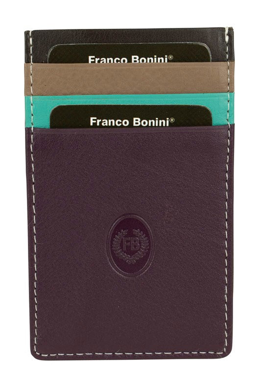 Franco Bonini Card Wallet 844 Purple Multi