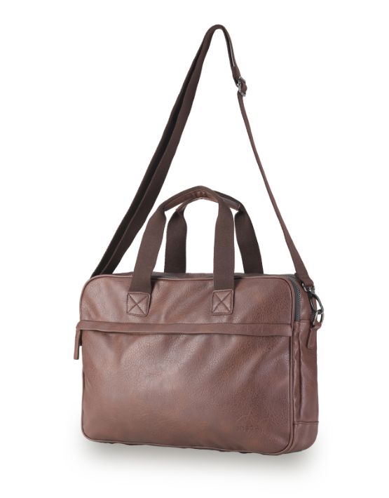 Tosca Vegan Leather Satchel VGO14 Chocolate