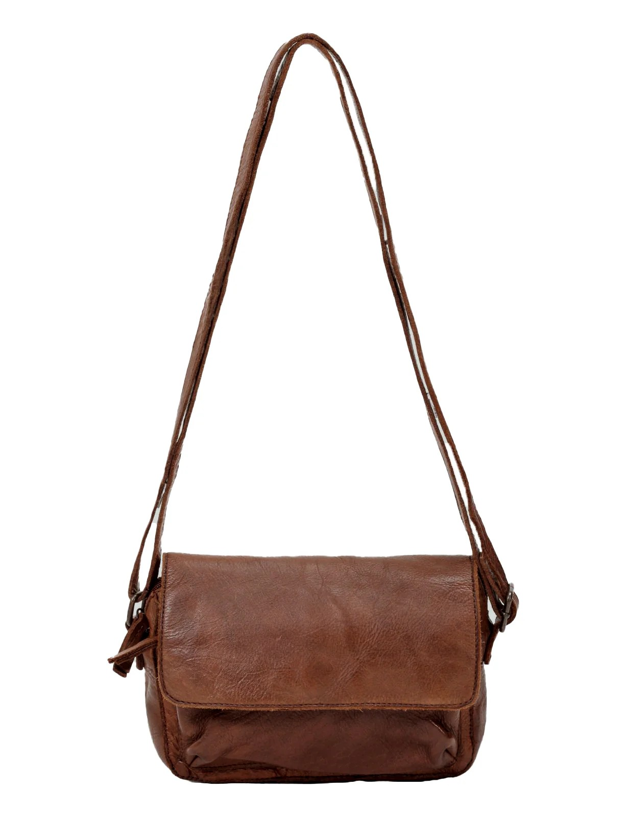Saddle & Sash Handbag A0004 Cognac