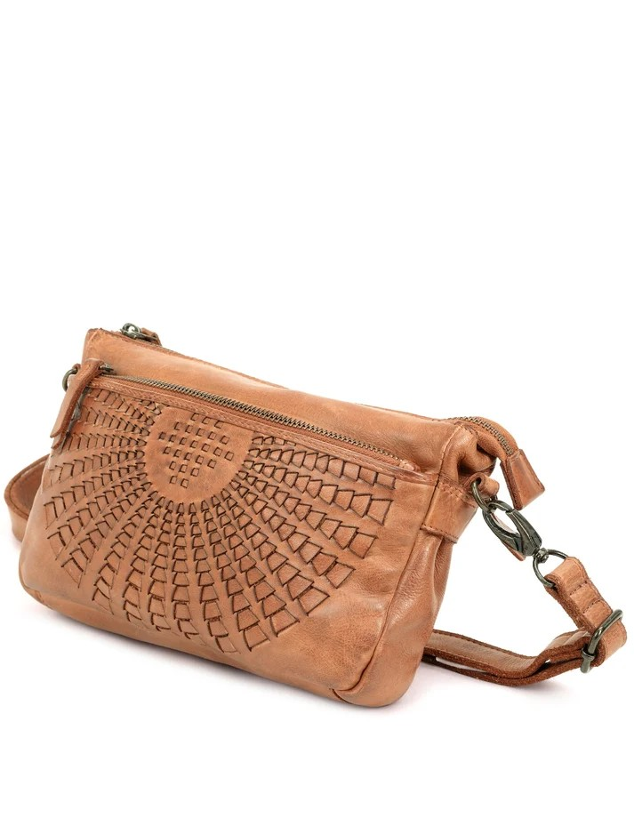 Saddle & Sash Handbag A0030 Tan