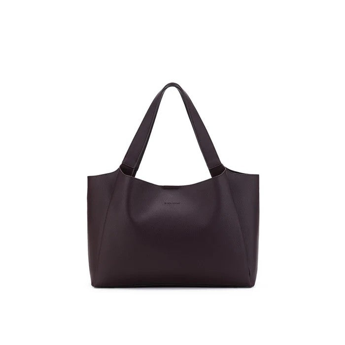 Black Caviar Handbag Sylvie Aubergine
