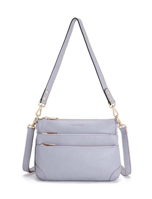 Elegant Handbag Faith Leather Crossbody - Cornflower