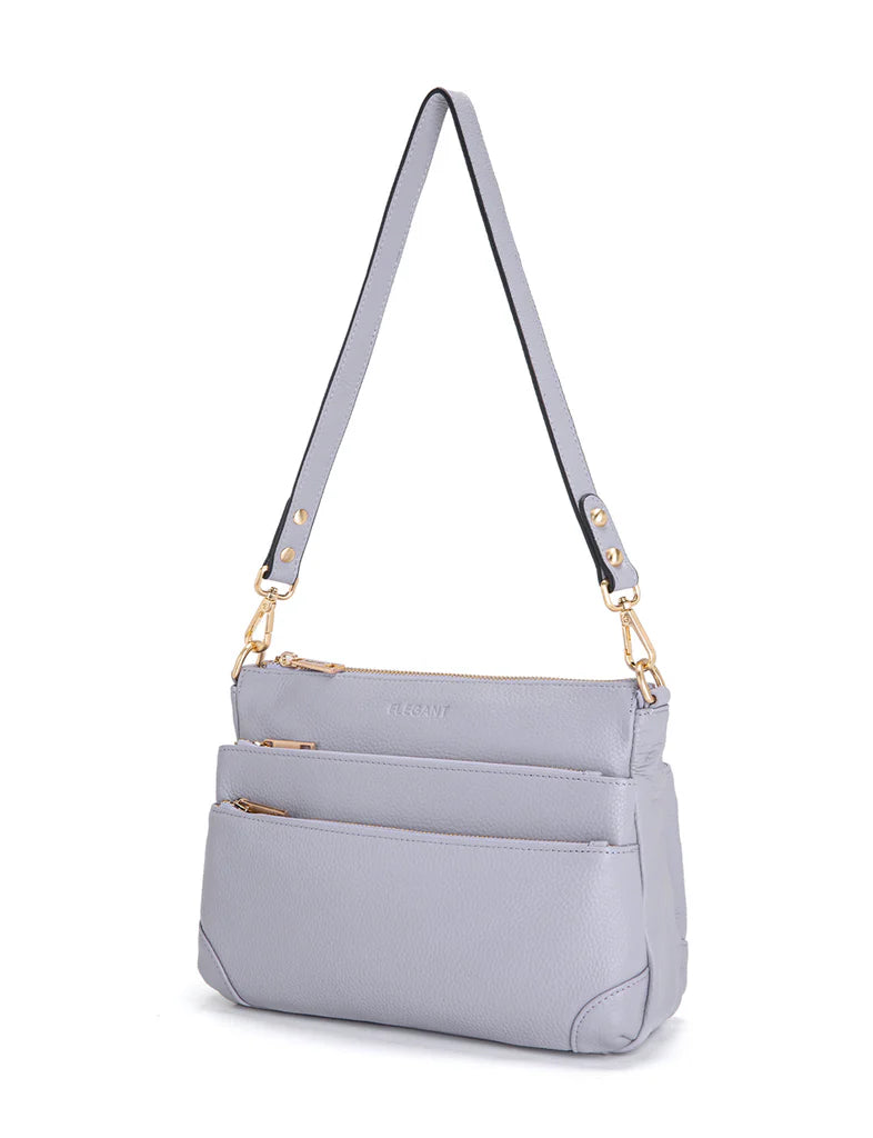 Elegant Handbag Faith Leather Crossbody - Cornflower