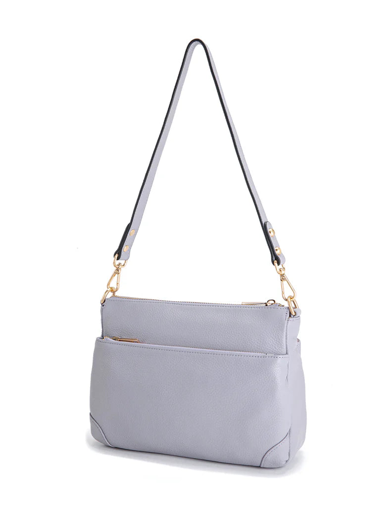 Elegant Handbag Faith Leather Crossbody - Cornflower