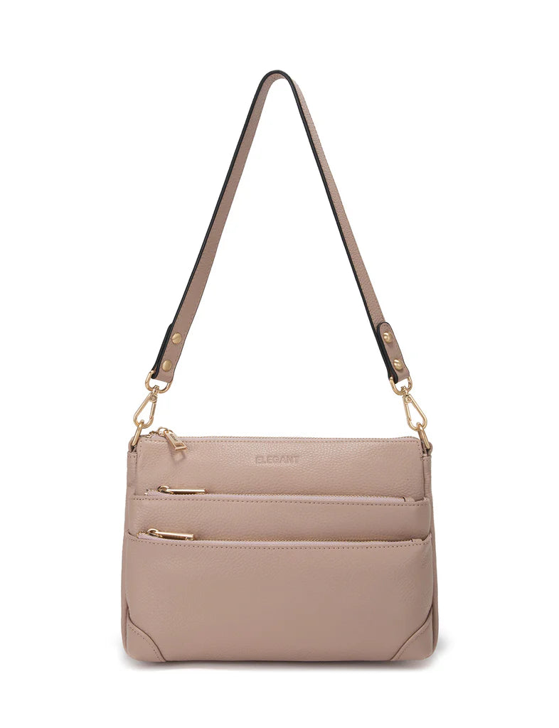 Elegant Handbag Faith Leather Crossbody - Pink