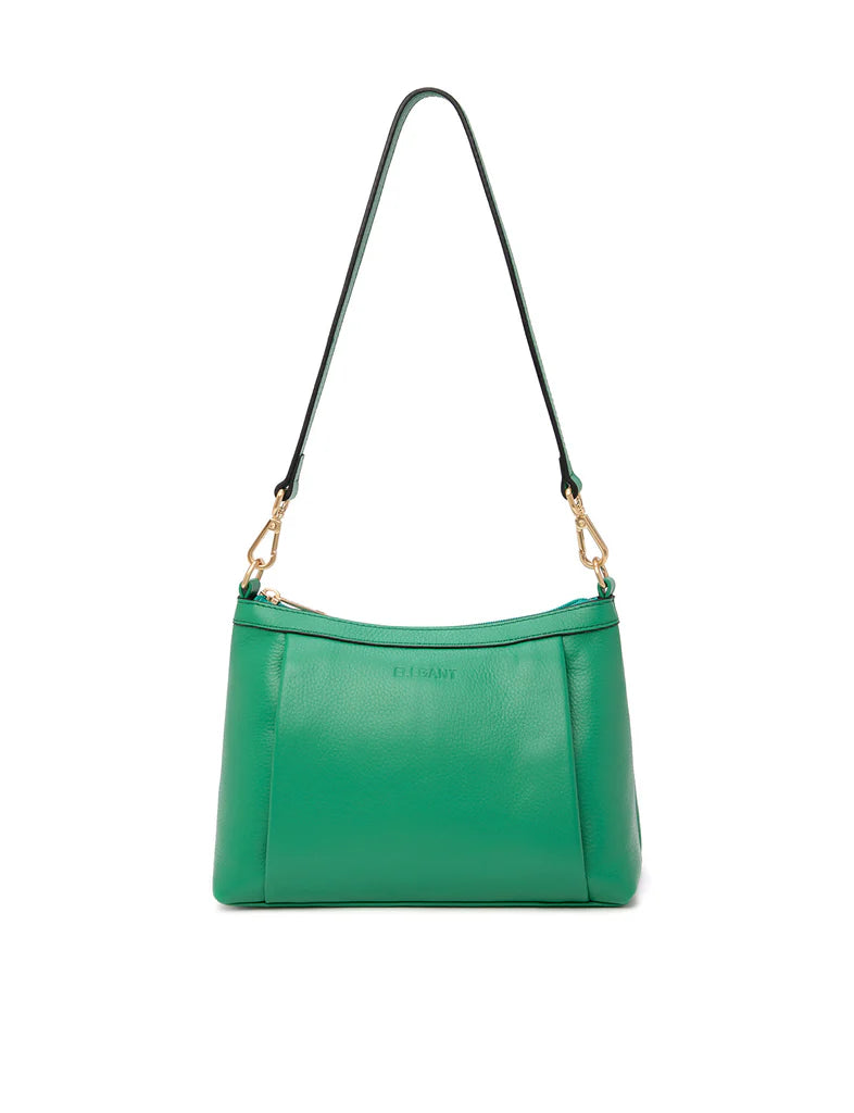 Elegant Handbag Marcia Leather Crossbody - Green